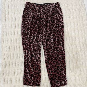 J. Crew Leopard Print Velvet Pants Size 4